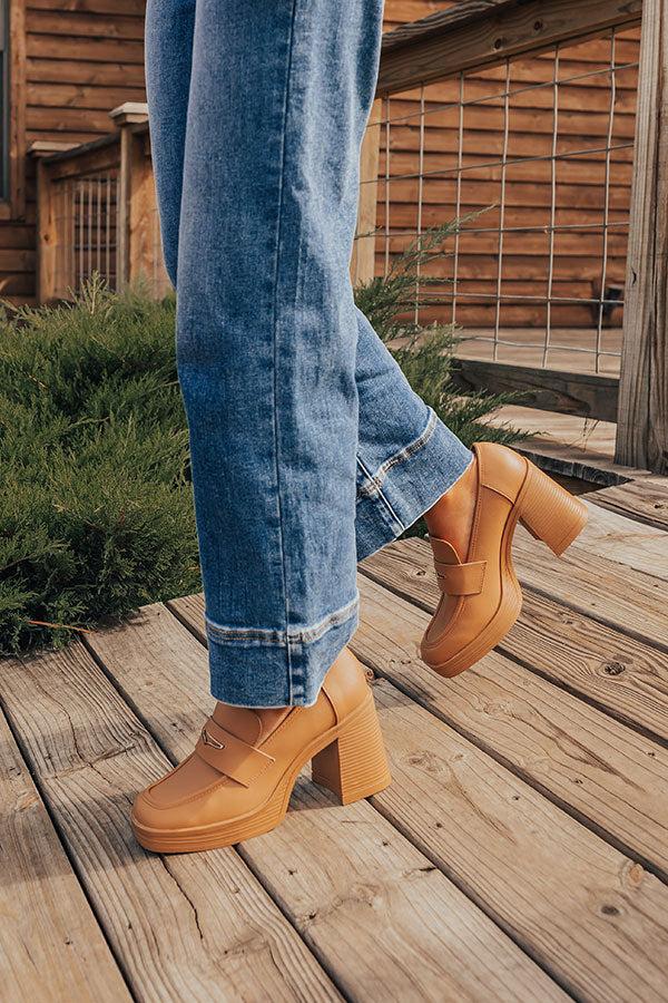 Impressions The Camille Faux Leather Loafer Heel