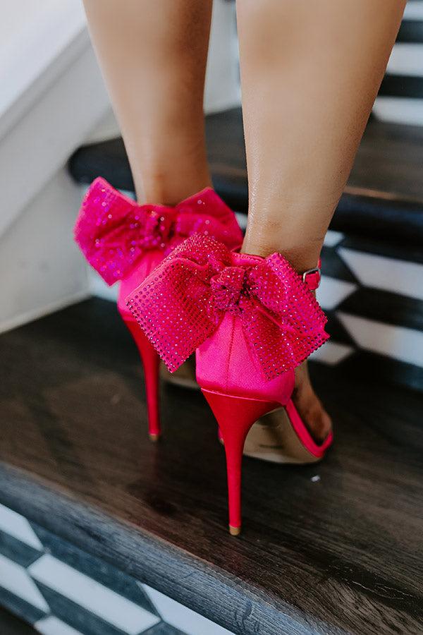 Impressions The Candice Heel In Hot Pink
