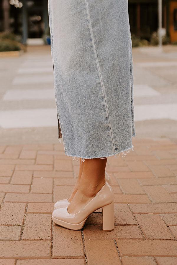 Impressions The Caroline Patent Heel In Natural