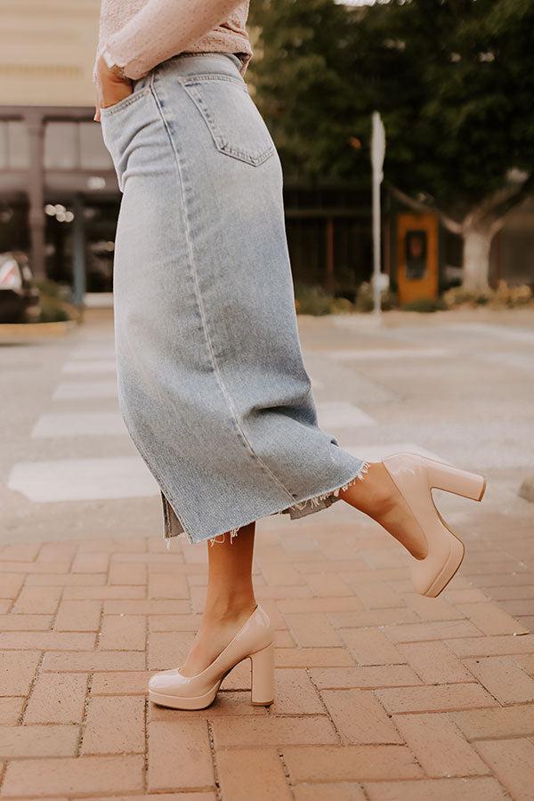 Impressions The Caroline Patent Heel In Natural