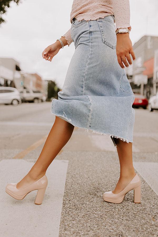 Impressions The Caroline Patent Heel in Natural