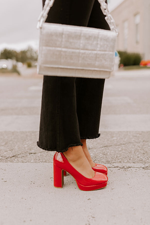 Impressions The Caroline Patent Heel In Red