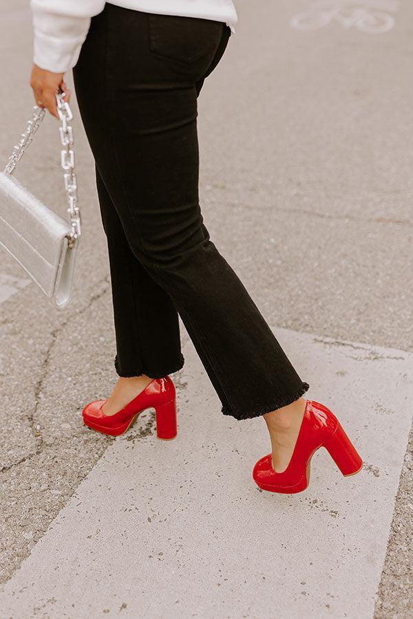 Impressions The Caroline Patent Heel in Red