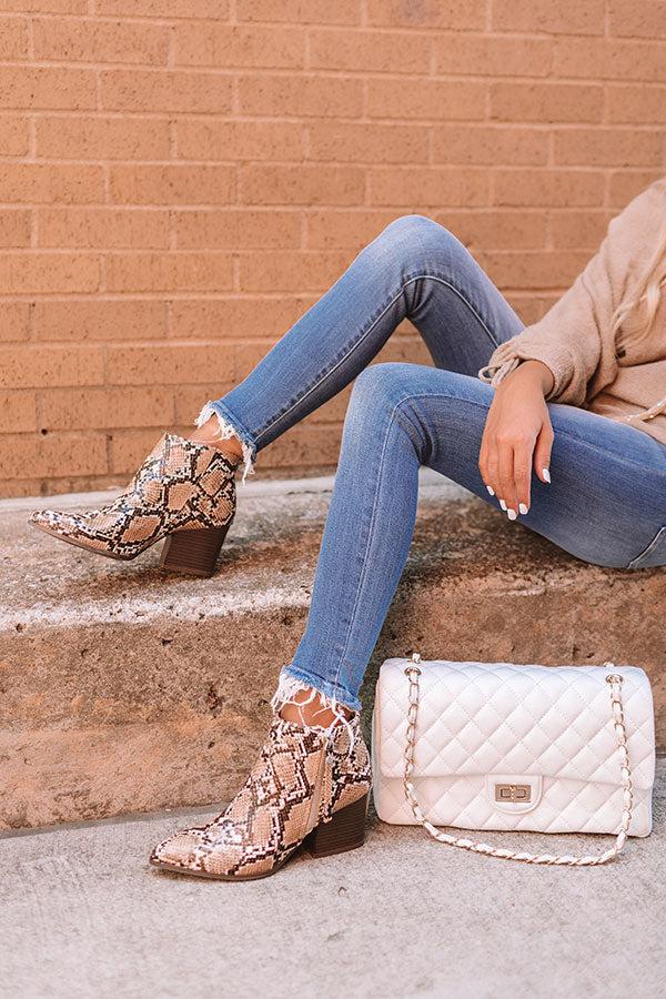 Impressions The Cassandra Snake Print Bootie
