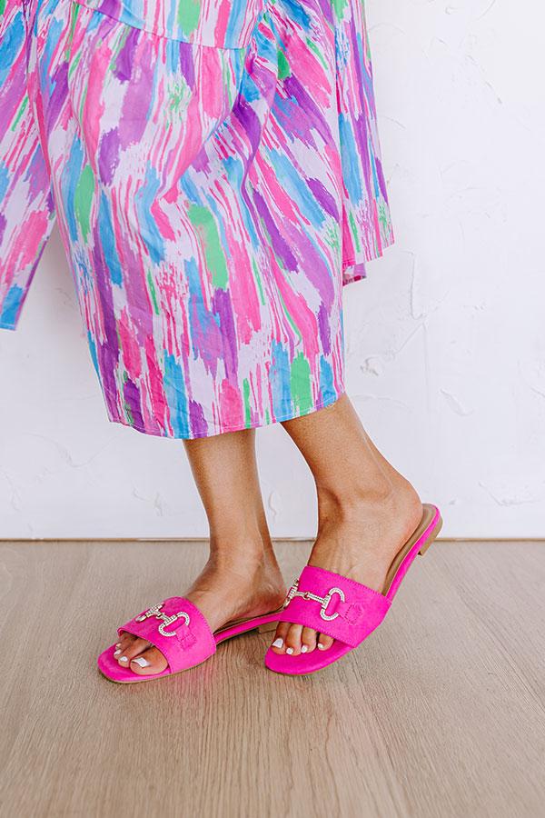 Impressions The Cecilia Sandal In Hot Pink