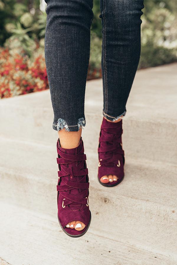 Impressions The Celine Peep Toe Bootie