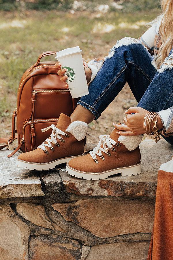 Impressions The Chase Faux Suede Boot In Cinnamon