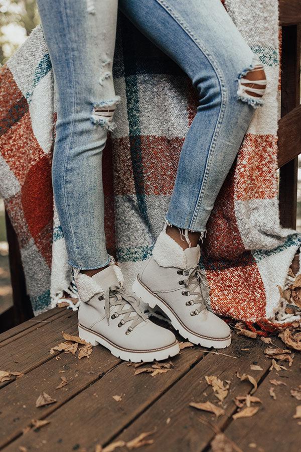Impressions The Chase Faux Suede Boot In Grey