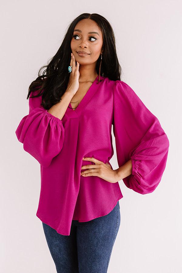 Impressions The City Life Shift Top In Berry