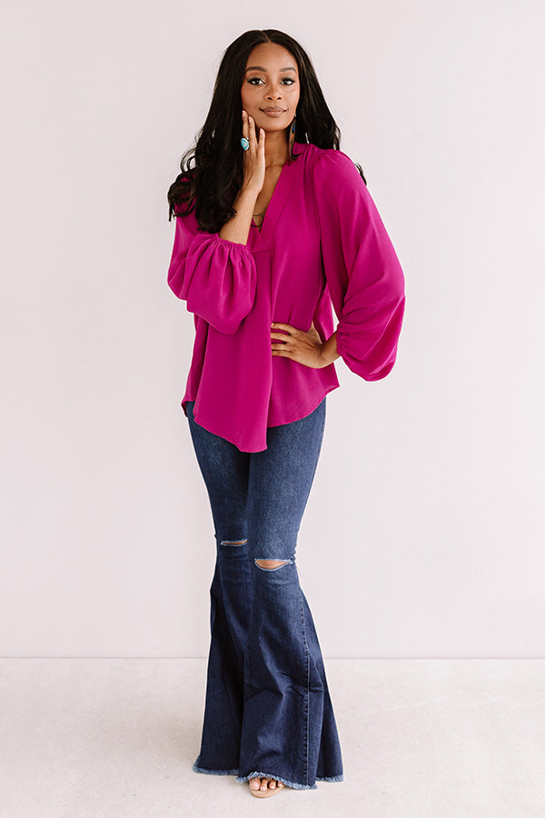 Impressions The City Life Shift Top In Berry