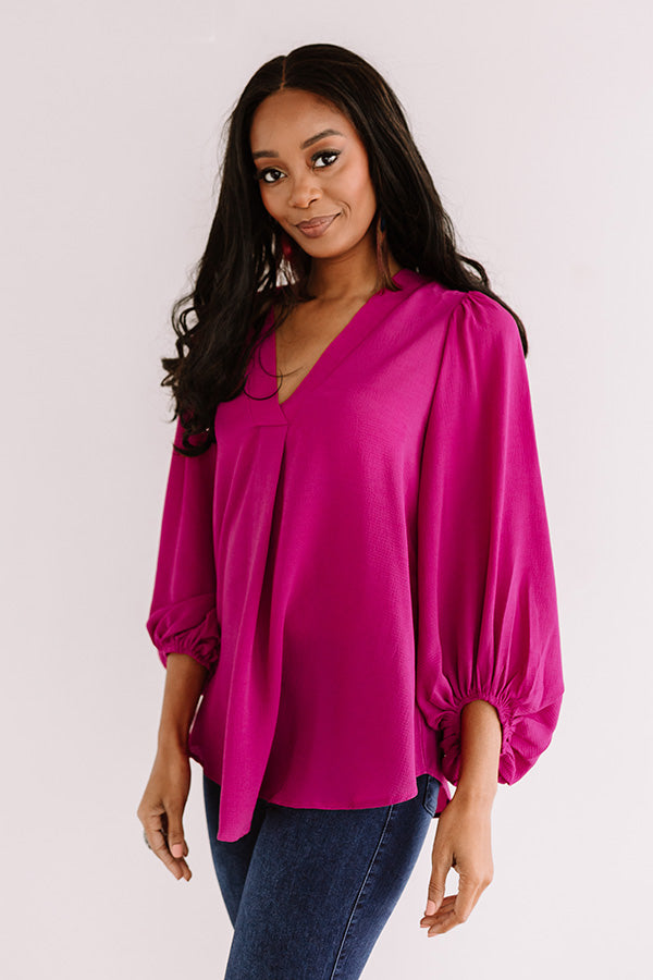 Impressions The City Life Shift Top In Berry