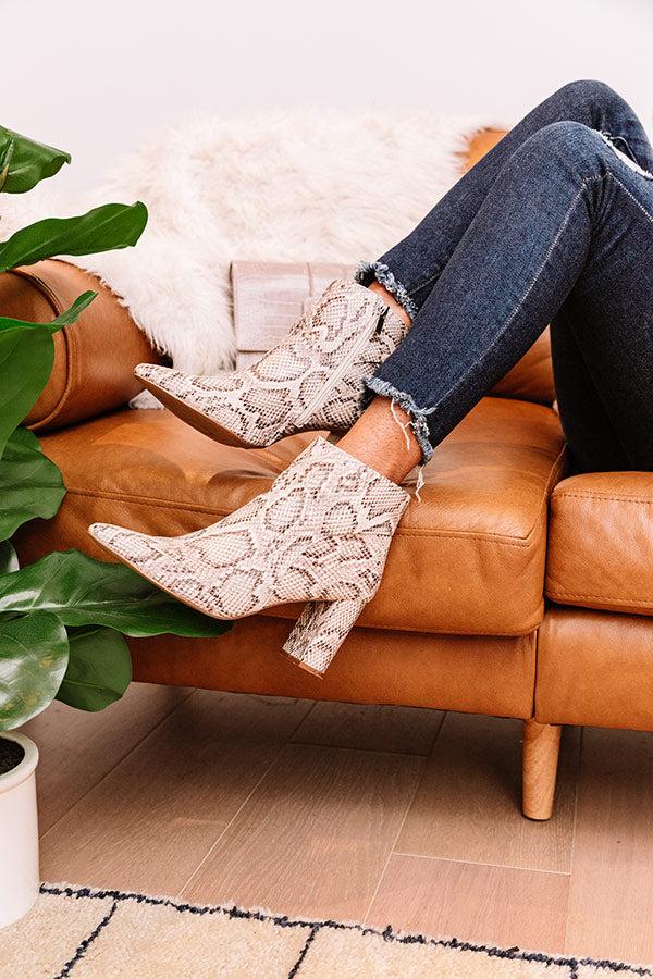 Impressions The Colette Snake Print Bootie