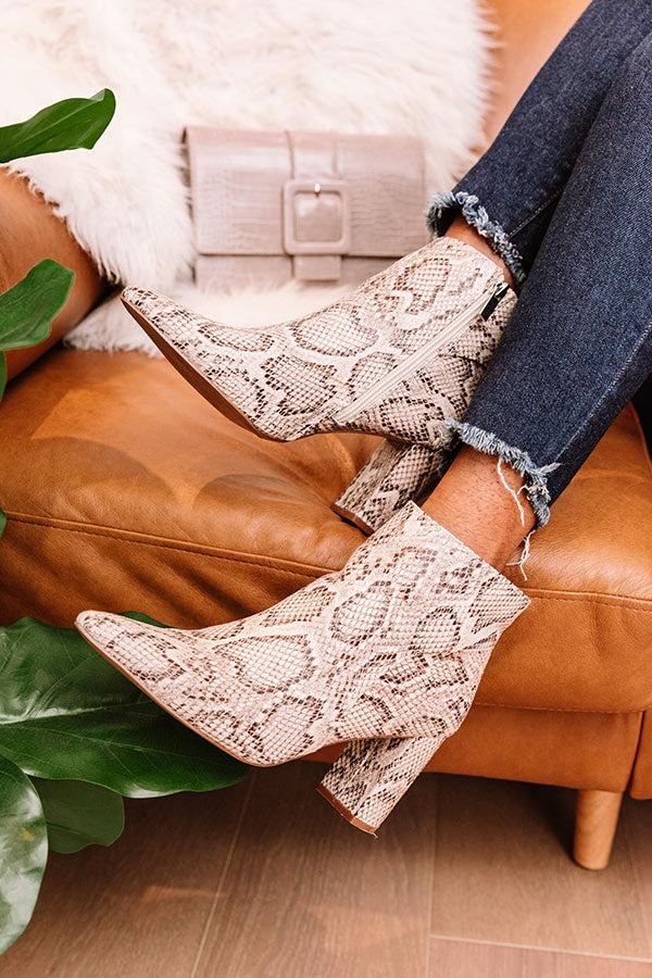 Impressions The Colette Snake Print Bootie