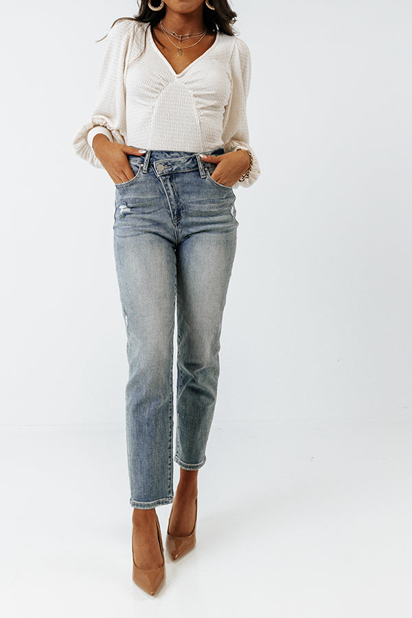 Impressions The Colten High Waist Distressed Jean