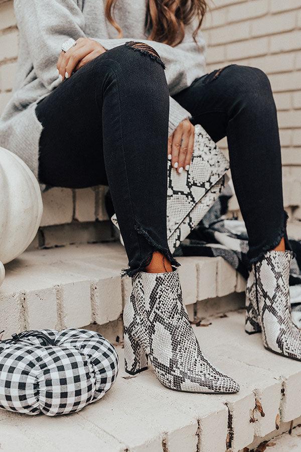Impressions The Cora Snake Print Bootie