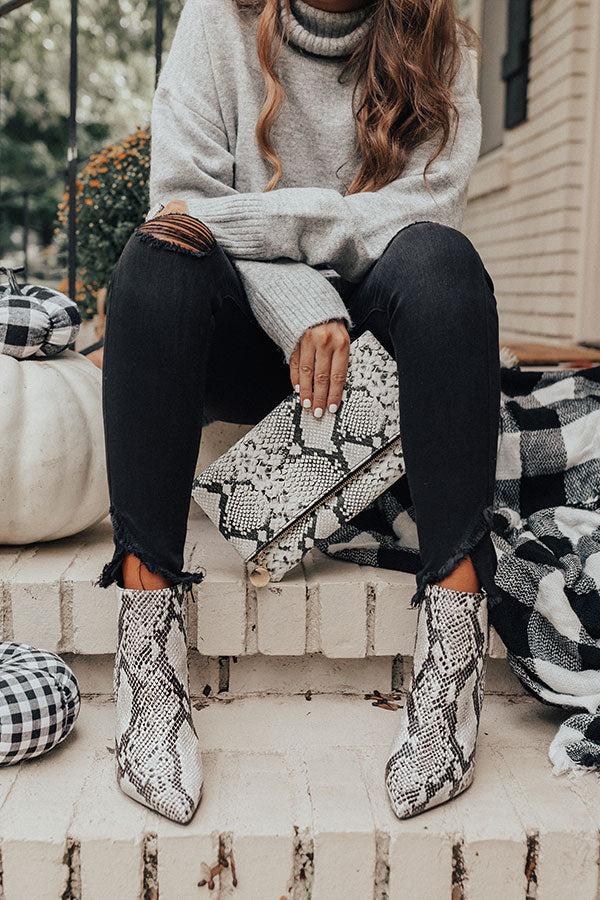 Impressions The Cora Snake Print Bootie
