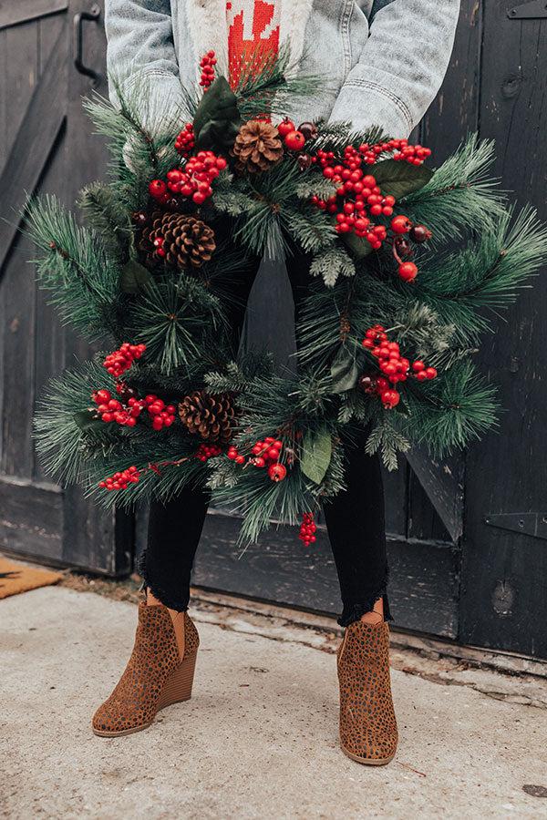 Impressions The Cort Faux Suede Cheetah Bootie