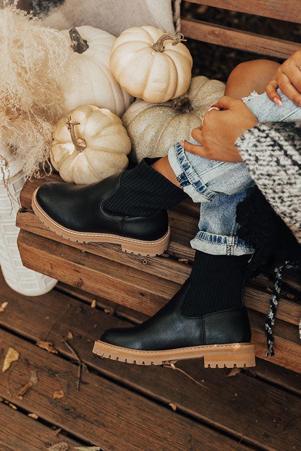 Impressions The Craine Faux Leather Boot In Black