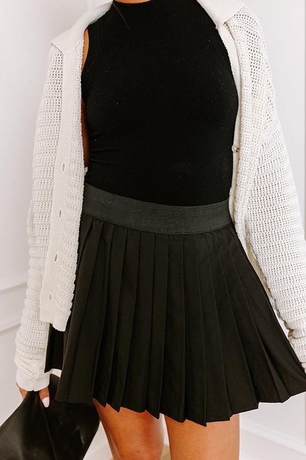 Impressions The Dottie Pleated Skort In Black