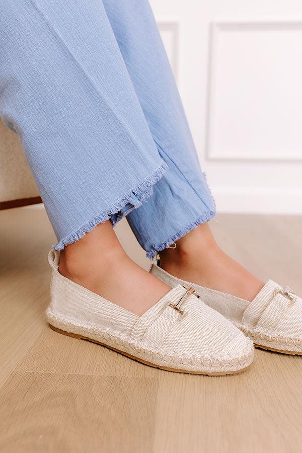 Impressions The Ellie Espadrille Flat In Oatmeal
