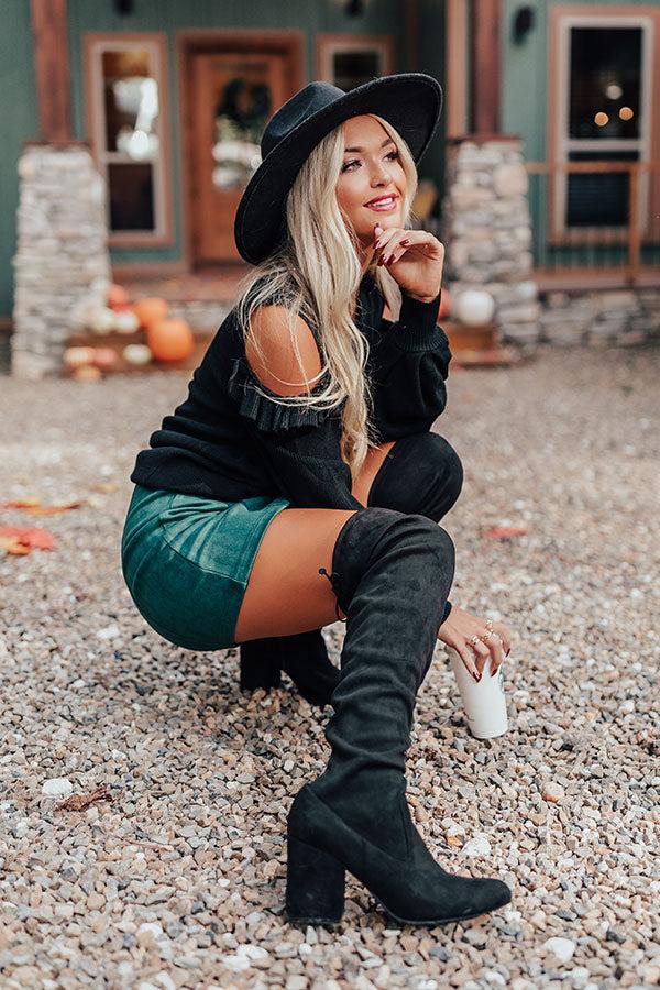 Impressions The Ellorie Faux Suede Thigh High Boot