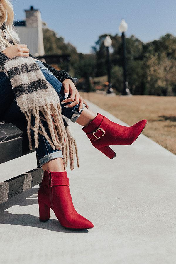 Impressions The Emmaline Bootie In Wine