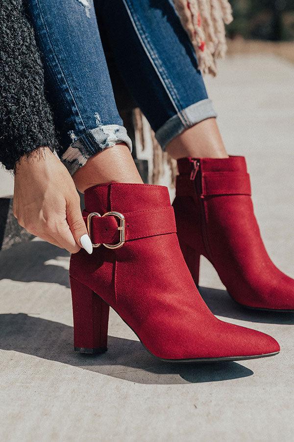 Impressions The Emmaline Bootie In Wine