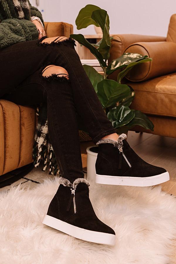 Impressions The Etta Faux Suede Bootie In Black