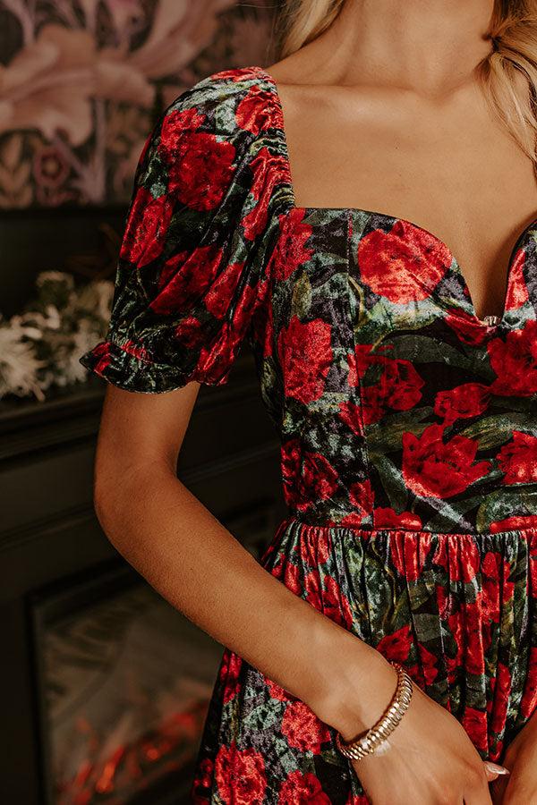 Impressions The Final Rose Velvet Mini Dress