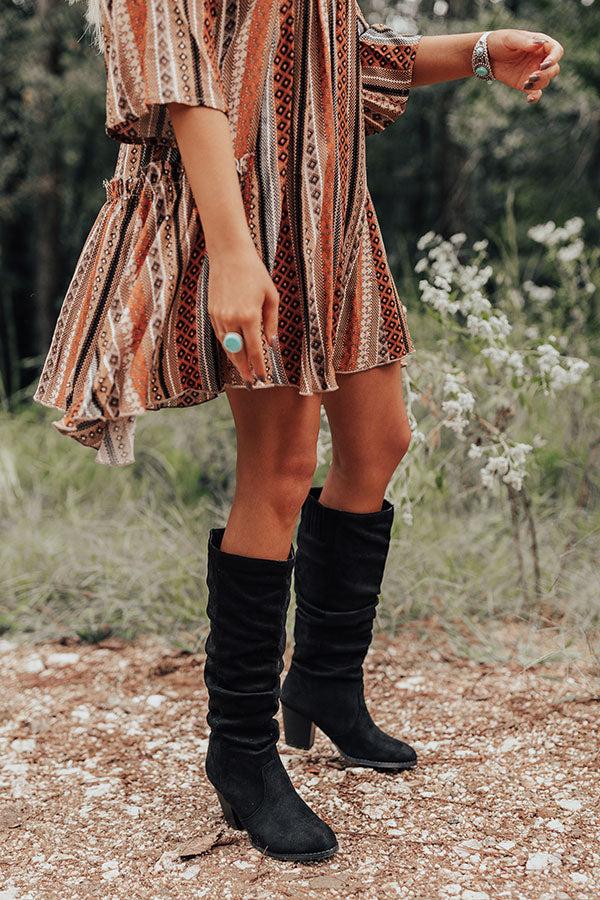 Impressions The Finch Knee High Boot In Black