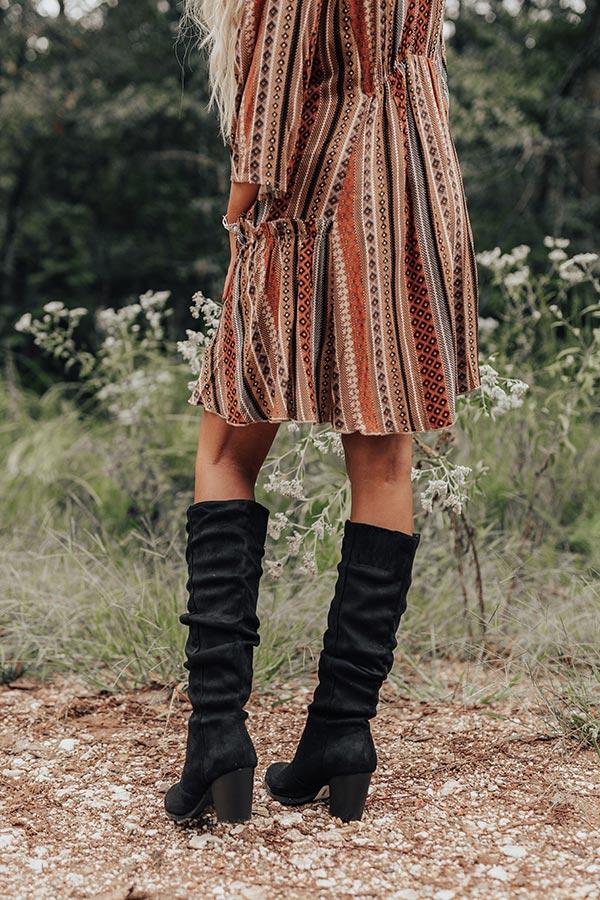 Impressions The Finch Knee High Boot In Black