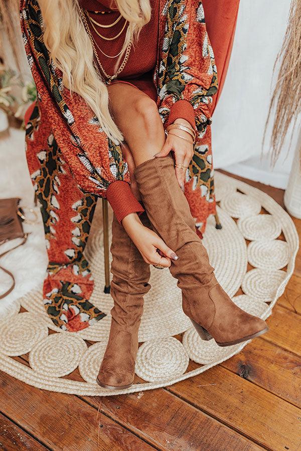 Impressions The Finch Knee High Boot In Mocha