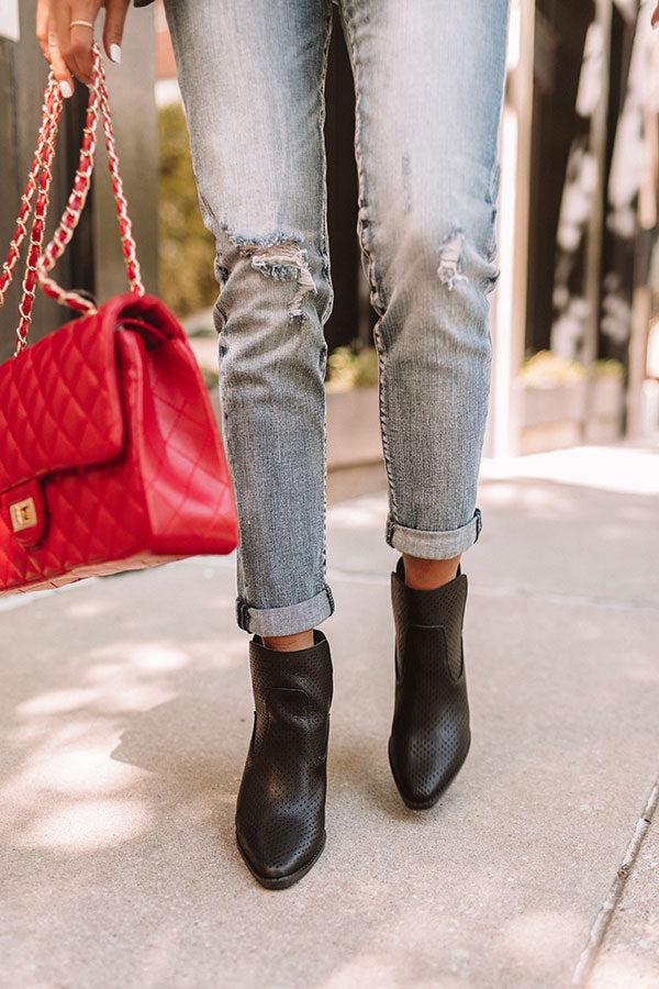 Impressions The Franco Perforated Bootie In Black
