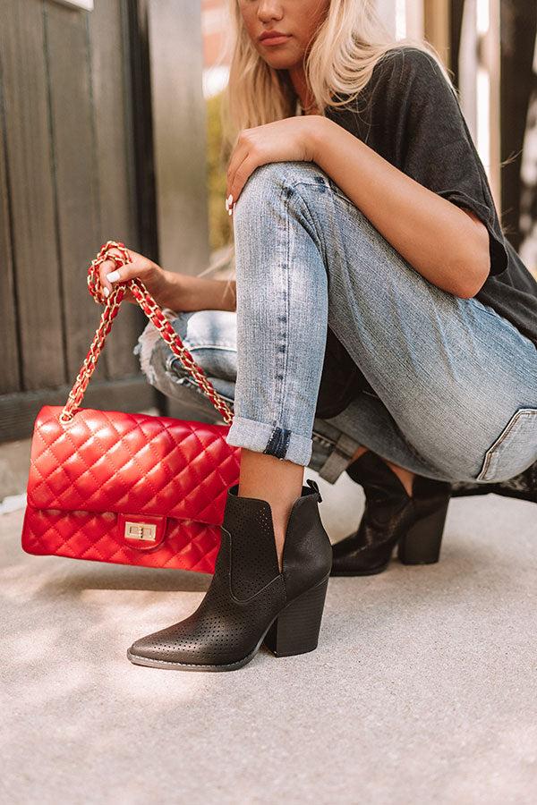 Impressions The Franco Perforated Bootie In Black