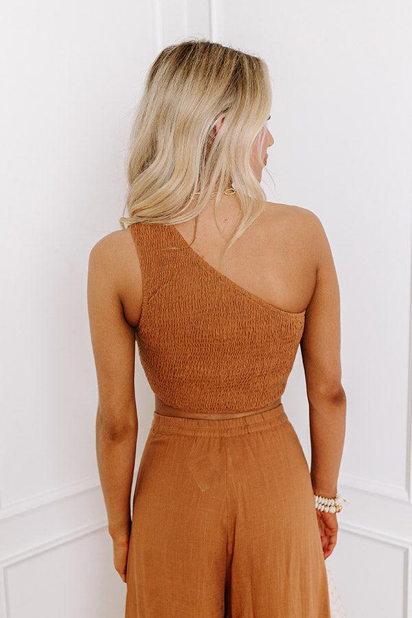 Impressions The Freeda Smocked Crop Top