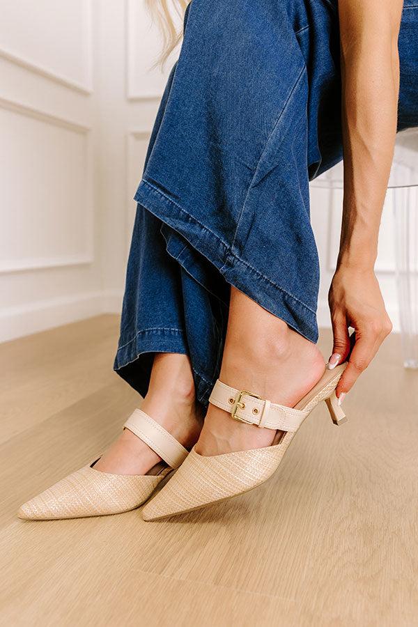 Impressions The Gianna Raffia Woven Heel