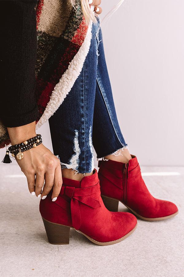 Impressions The Gracie Bootie In Red