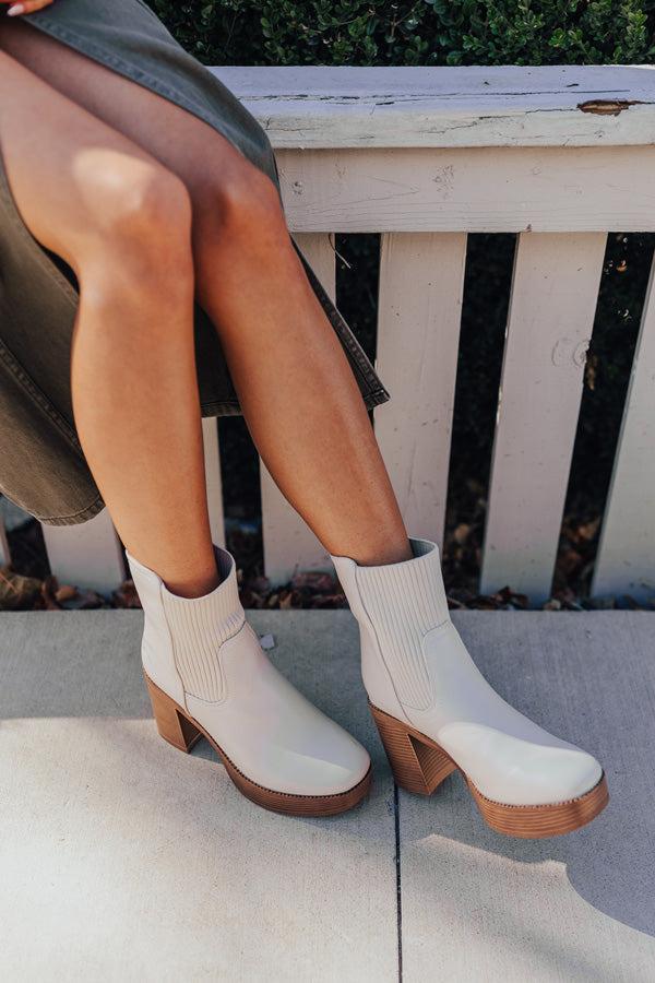 Impressions The Grover Faux Leather Boot In Birch