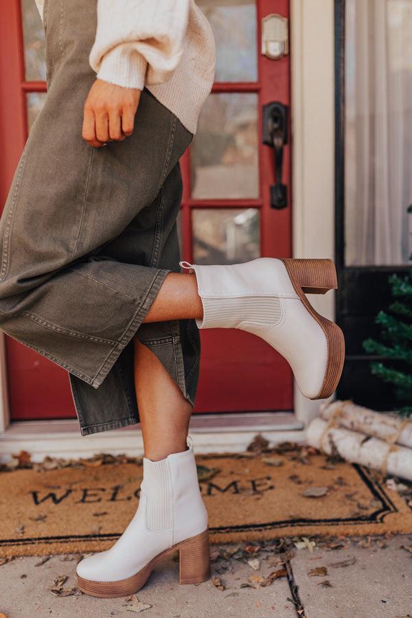 Impressions The Grover Faux Leather Boot In Birch