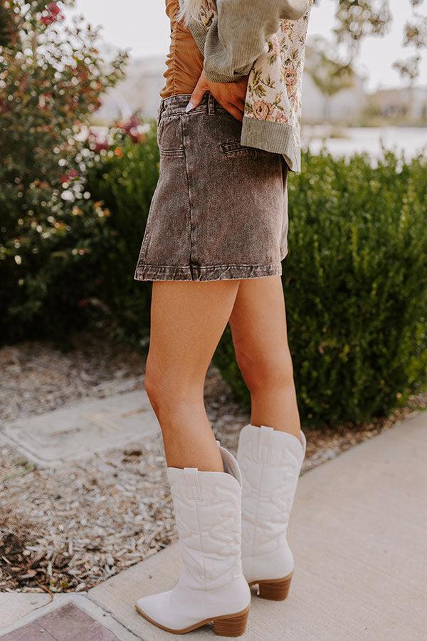 Impressions The Harper High Waist Denim Skort