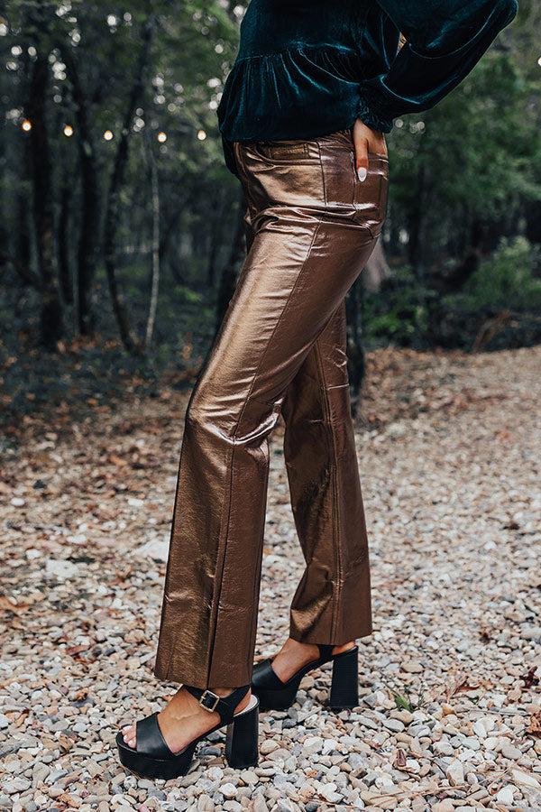 Impressions The Hudson High Waist Metallic Pants