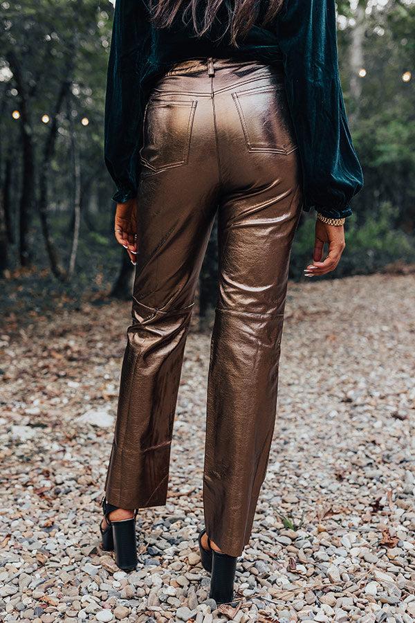 Impressions The Hudson High Waist Metallic Pants