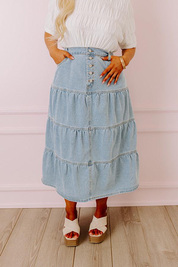 Impressions The Jacey Denim Skirt Curves