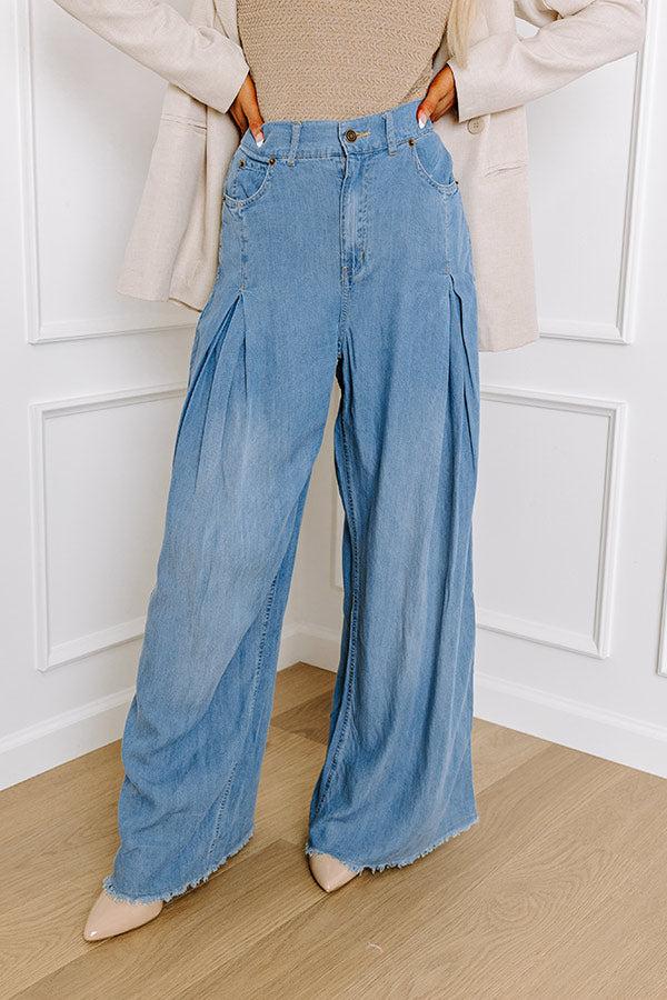 Impressions The Jessica Wide Leg Denim Trouser