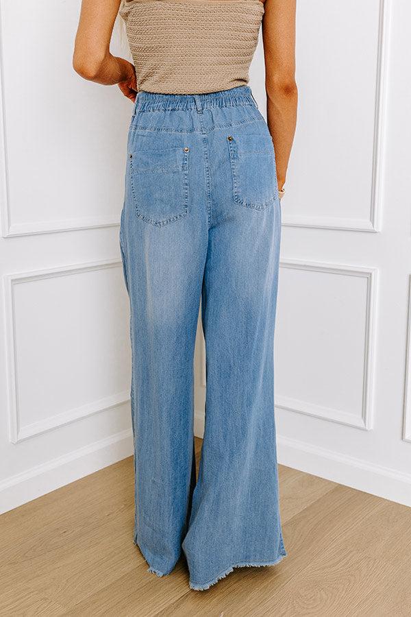 Impressions The Jessica Wide Leg Denim Trouser