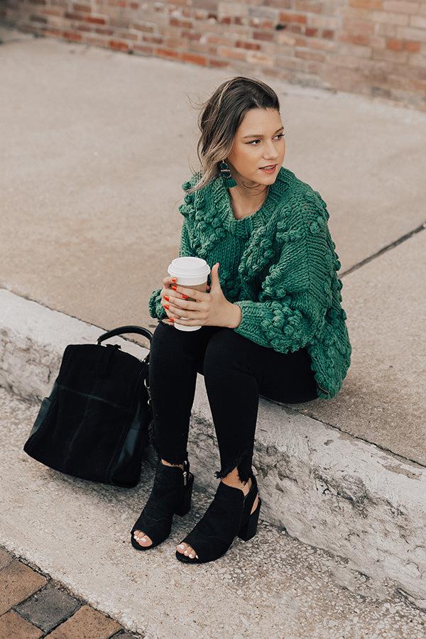 Impressions The Jude Peep Toe Bootie In Black