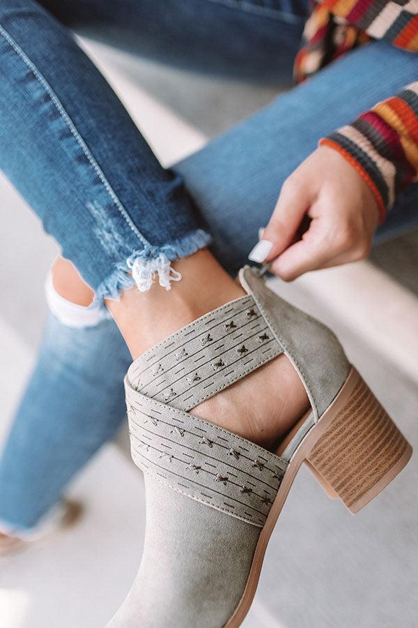 Impressions The June Bootie In Sage