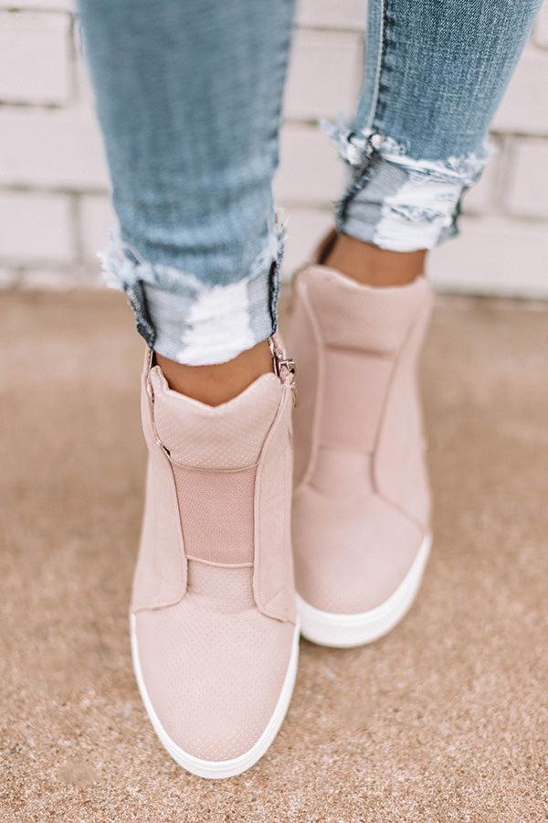 Impressions The Karlie Perforated Bootie In Blush
