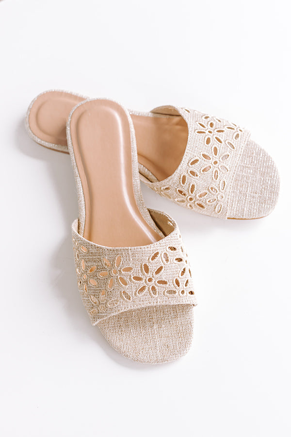 Impressions The Katherine Linen Sandal In Oatmeal