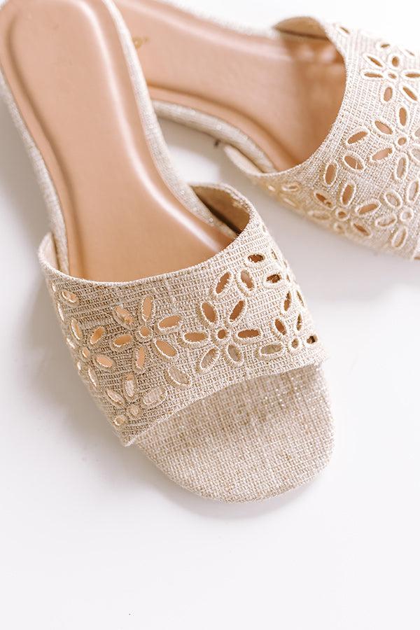 Impressions The Katherine Linen Sandal In Oatmeal